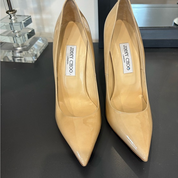 Jimmy Choo - Nude Anouk Patent heels  - 40.5 NEW - Picture 1 of 7